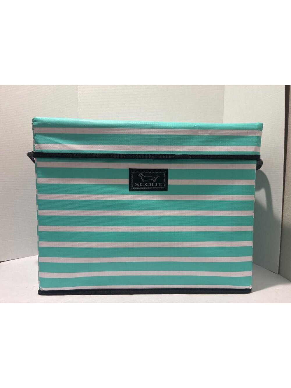 SCOUT Rump Roost Large Lidded Storage Bin with Handles, Collapsible Stackable